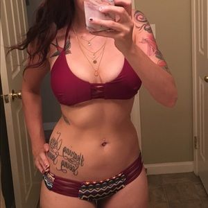 Red bathing suit  size medium